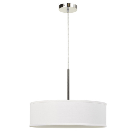 CAL LIGHTING Led 18W Dimmable Pendant With Diffuser And Hardback Fabric Shade FX-3731-OW